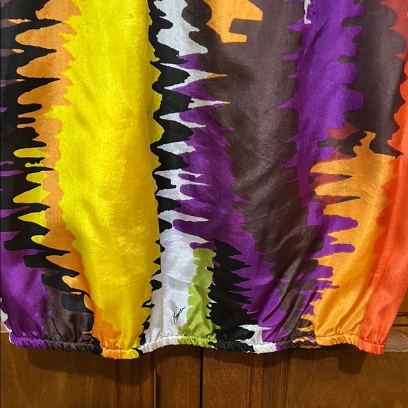 Trina Turk Colorful Abstract Blouse - Picture 4 of 7